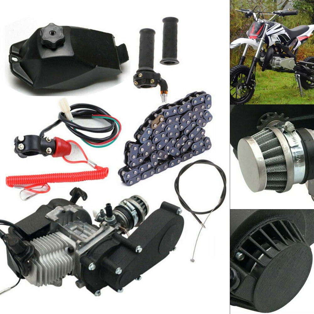 49CC 2 Stroke Engine Motor Kit Pull Start For Pocket Mini Quad Bike ATV Scooter