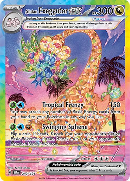 Alolan Exeggutor ex 242/191 Sv08: Surging Sparks Holo