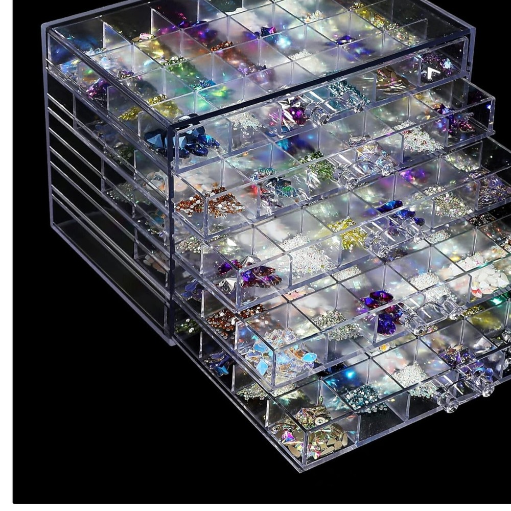 5-Tier Acrylic Organizer for Nail Polish & Jewelry Storage