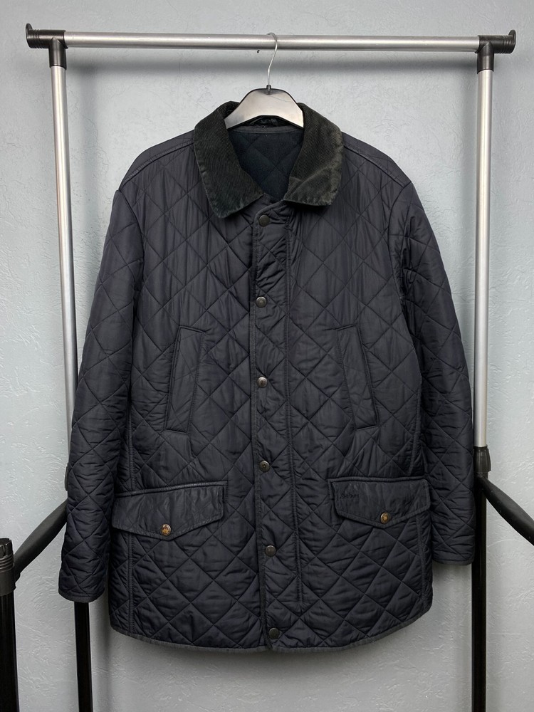 Barbour Bardon Vintage Mens Polarquilt Quilted Jacket Size L