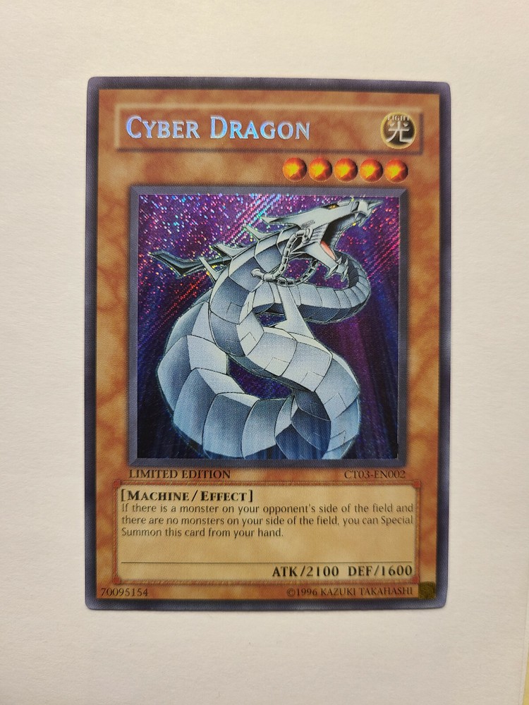 Cyber Dragon CT03-EN002 Secret Rare Limited LP Yugioh Card-image