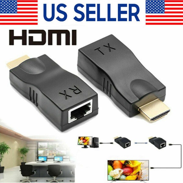 4K HDMI Extender Over Cat5e/6 Ethernet for 2-10 Devices