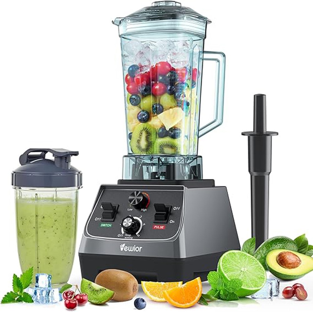 2200W High-Speed Blender with 68oz Pitcher and 27oz Travel Cup for Smoothies