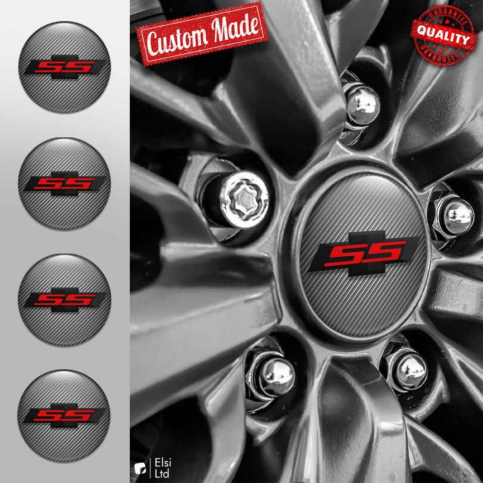 Camaro 4pc Wheel Cap Decals Custom Rim Emblems Stickers  