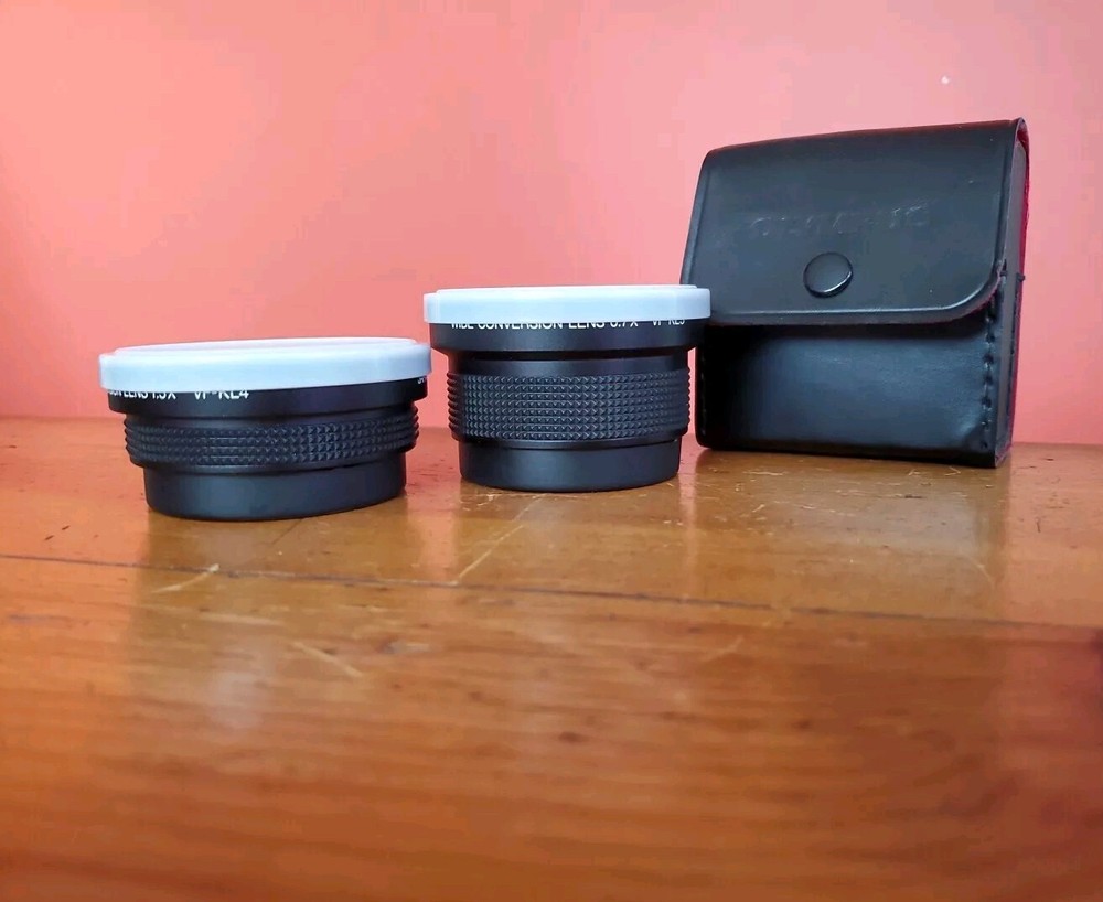 Olympus Video Tele 1.5X VF-KL4 & Wide 0.7X VF-KL5 Conversion Camera Lens Set 2