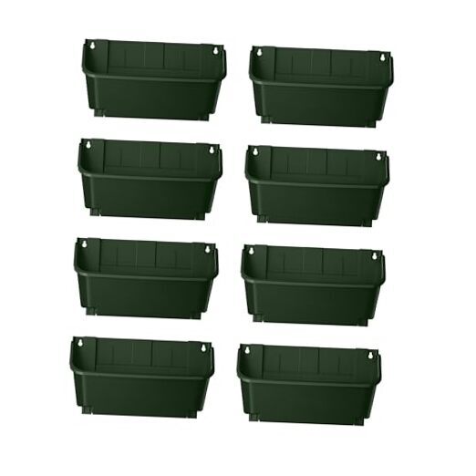 Vertical Garden Planter - Pack, 13 inch Wall Mounted Planter for Patio 8