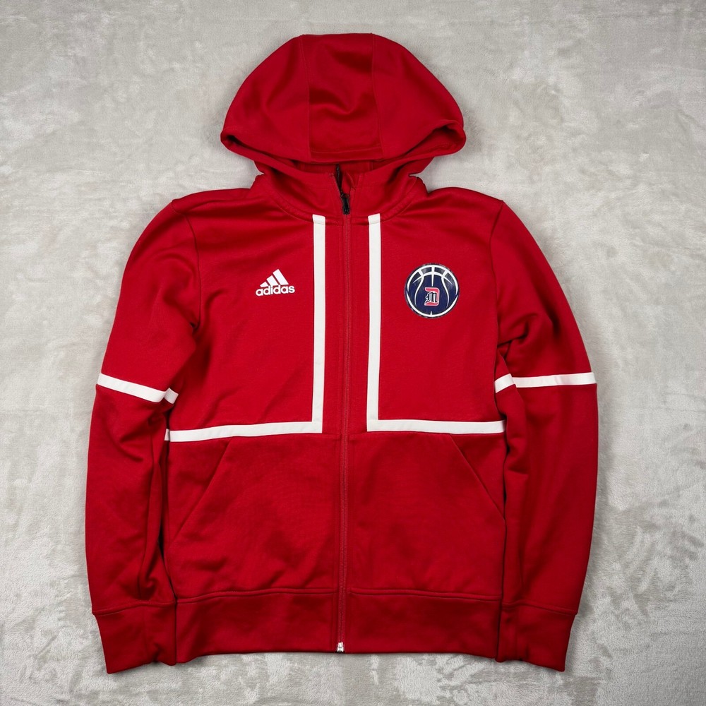 Detroit Mercy Titans NCAA Adidas Mens S Full-Zip Hooded Sweatshirt