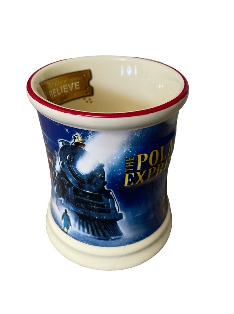 Polar Express 3D Believe Coffee Mug Warner Bros Red Collectible Tea Cup