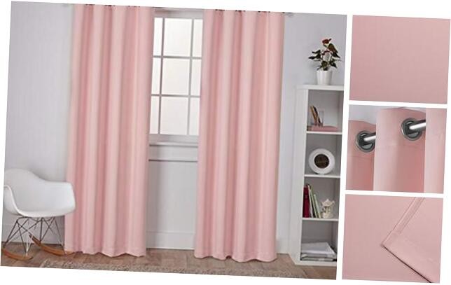 EXCLUSIVE HOME Blackout Grommet Curtain in Sateen Twill Weave