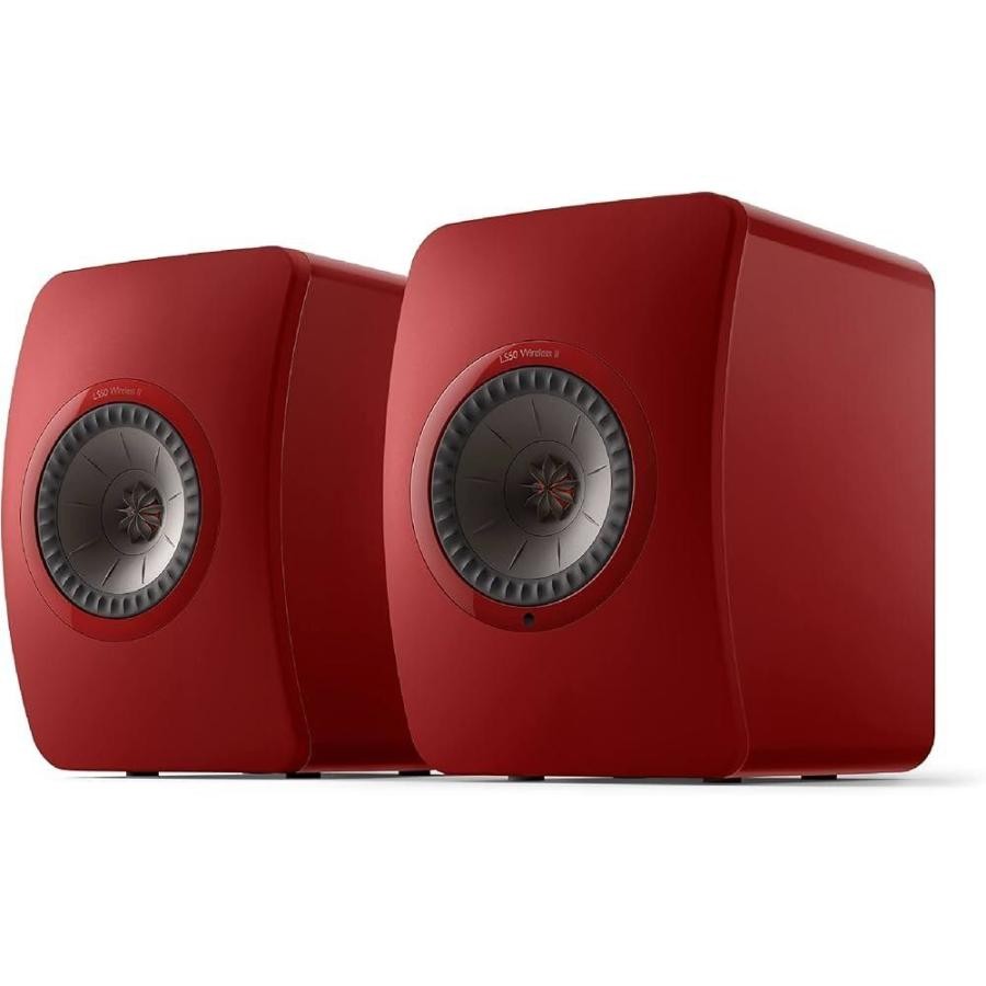 DDP MINT KEF LS50 Wireless II Crimson Red Speaker Pair Unused All-in-One OB
