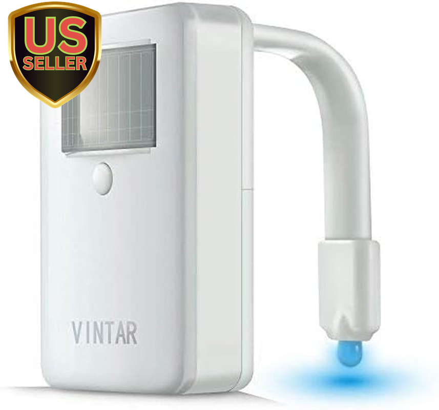 16 Color Motion Sensor LED Toilet Night Light,Toilet Bowl Lights,Cool Gadgets...