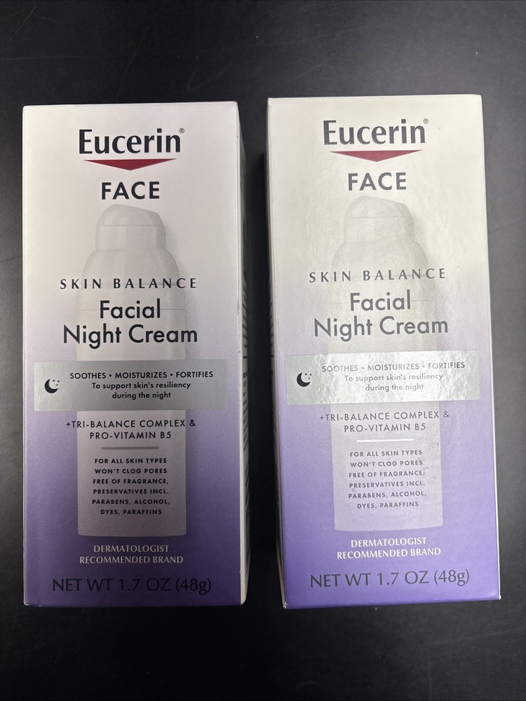 Eucerin 2-Pack Skin Balance Night Cream 1.7 oz for Hydrated Skin