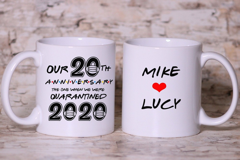 Funny Quarantined Anniversary Mug Anniversary Gift Personalized Quarantine