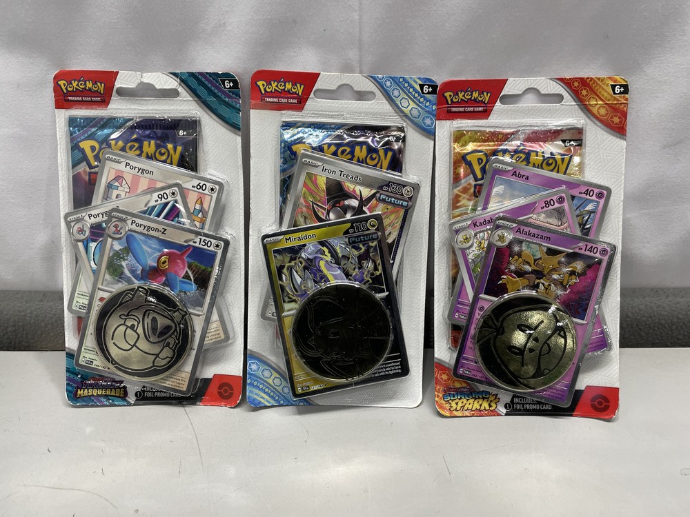 Pokemon TCG Stellar Crown, Twilight Masquerade, Surging Sparks Checklane Blister