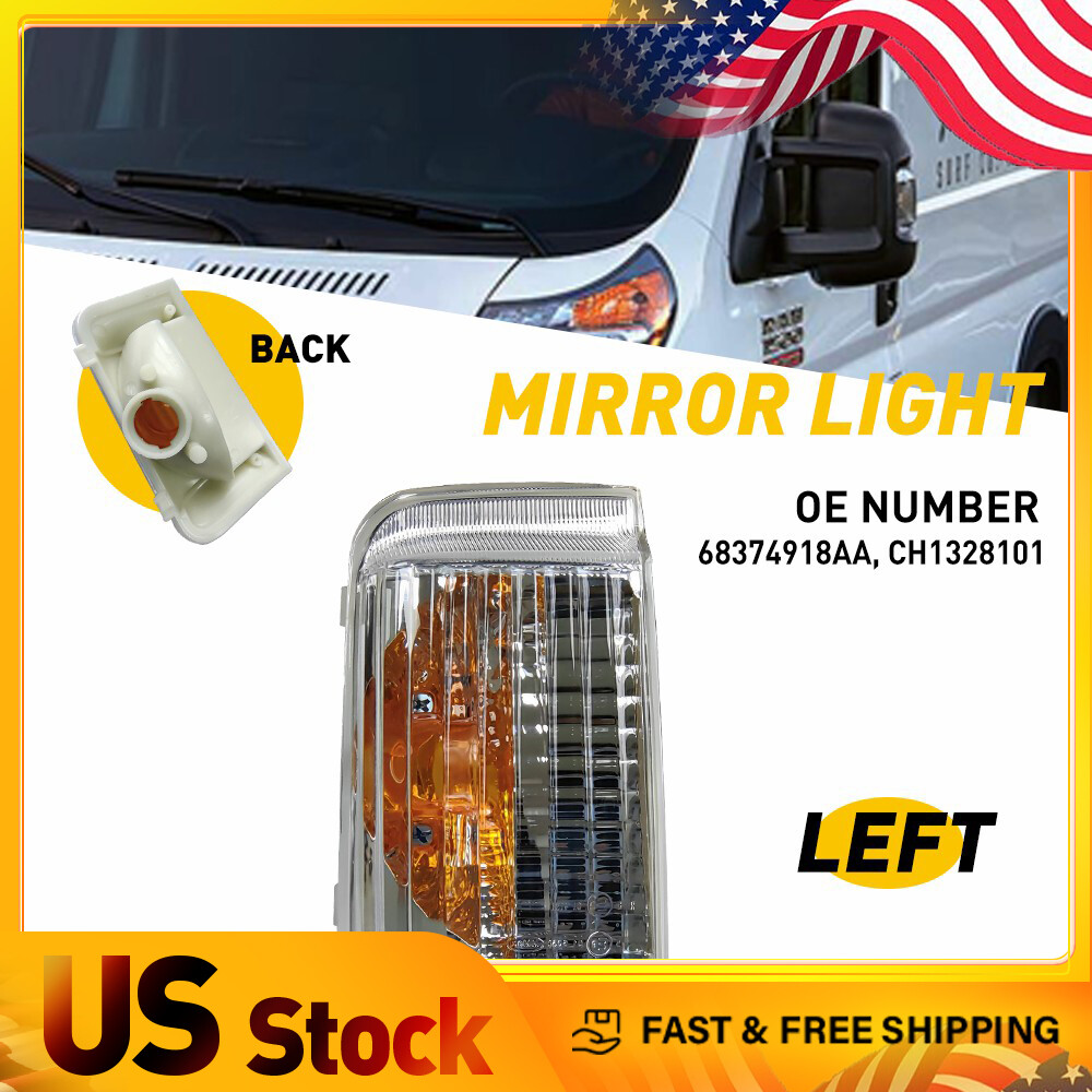 Turn Mirror Signal Fits Lamp Cover Light Ram For ProMaster 1500/2500/3500 ABS