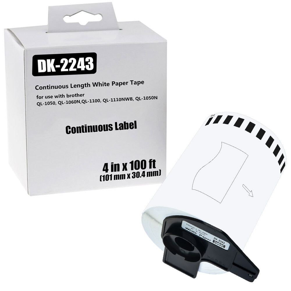 Brother QL-1060N Label Printer DK-2243 Continuous Tape Roll 101mm x 30.4m