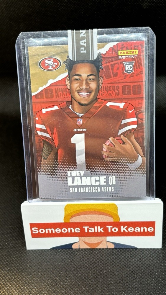 2021 Panini Instant NFL Trey Lance RC Illustration Series #IS-TR Sealed 91/99