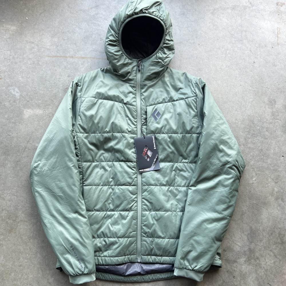 RARE SALES SAMPLE Black Diamond Solution 2.0 Hoody M GREEN