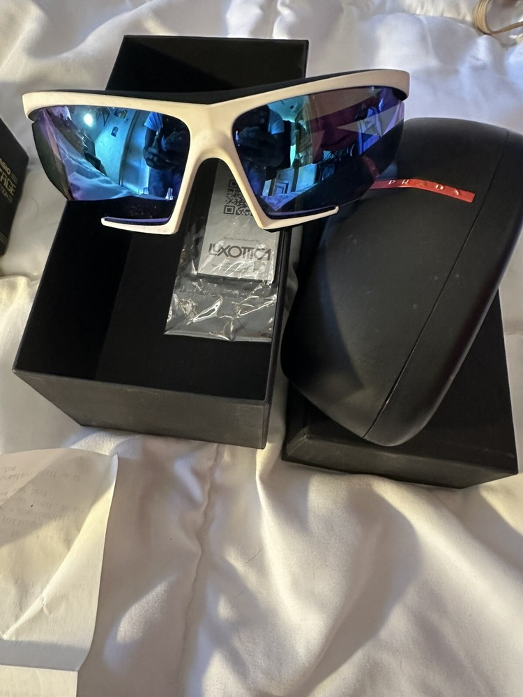 PRADA Linea Rossa Men's Wrap Sunglasses - PS04VS