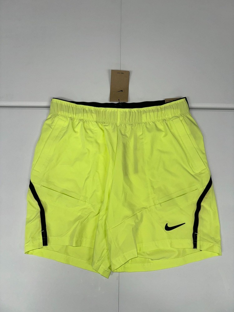 Nike Court Dri Fit Advantage 7” Tennis Shorts Mens Green Swoosh FD5334-736