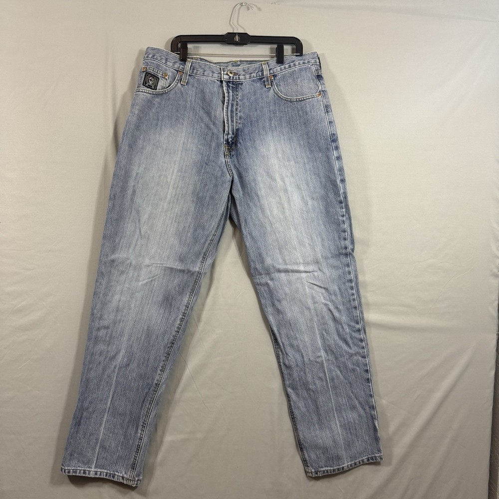 Cinch Jeans Mens 38x32 Blue Regular Straight Western Medium Wash Denim