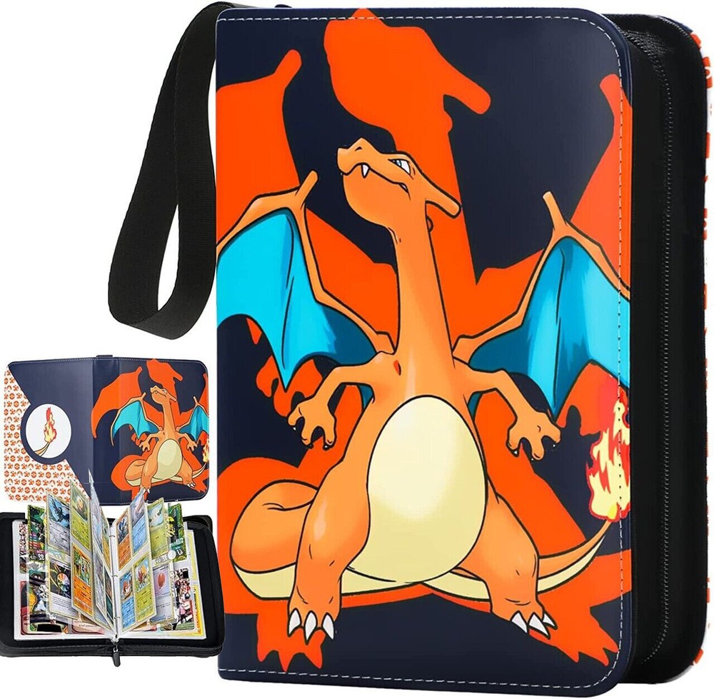 Card Binder for Pokemon Cards Holder Fits 400 Cards w/ 50 Removable Sleeves TCG