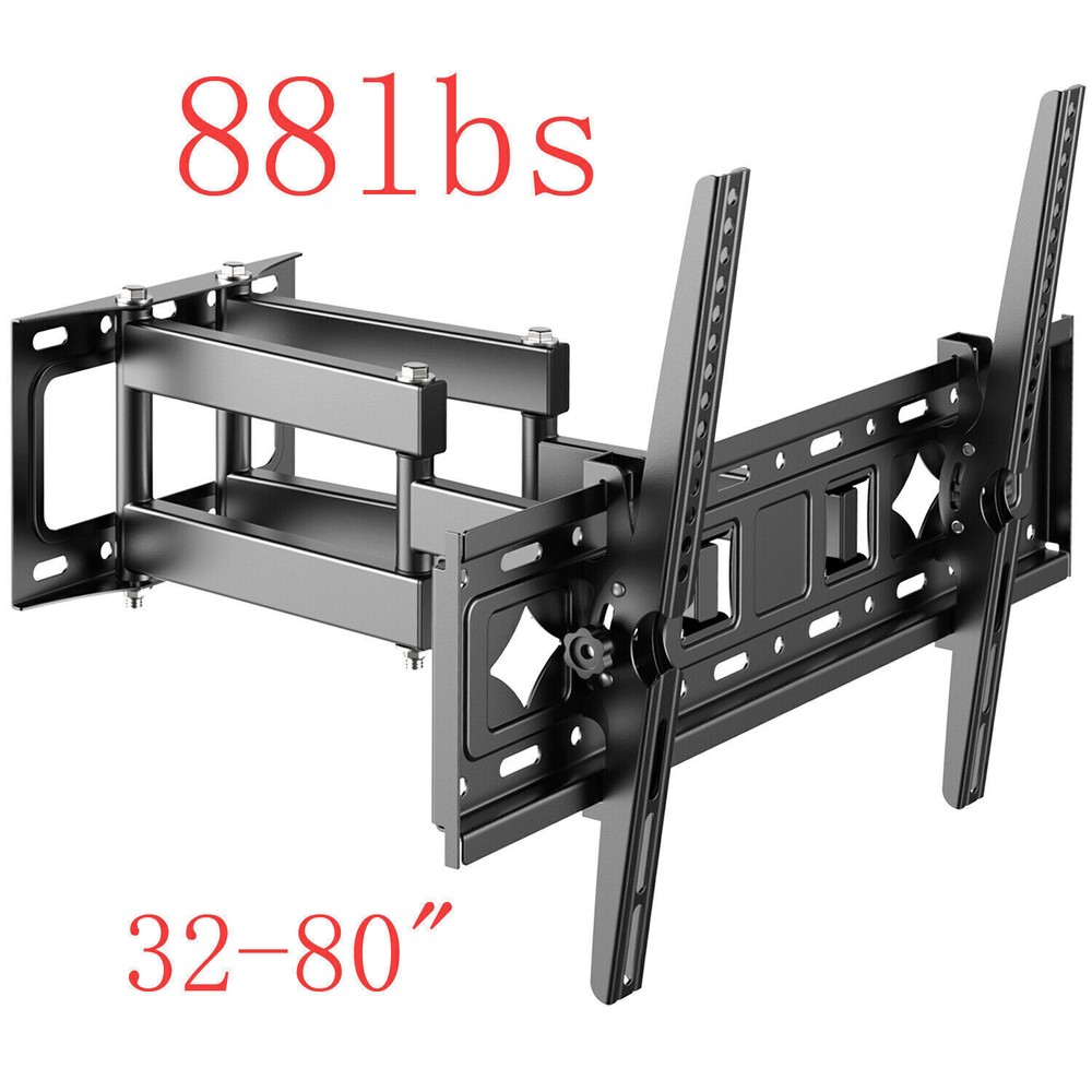 Articulating Full Motion TV Wall Mount Swivel Tilt For 42 47 50 55 60 65 70 80 