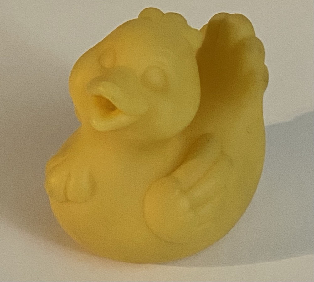 Vintage 1993 Hasbro Yellow Rubber Duck Bath Toy Collectible
