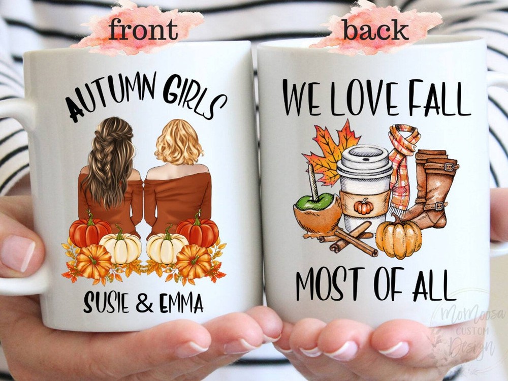 Fall Lover Autumn Coffee Mug Custom Best Friend Gift