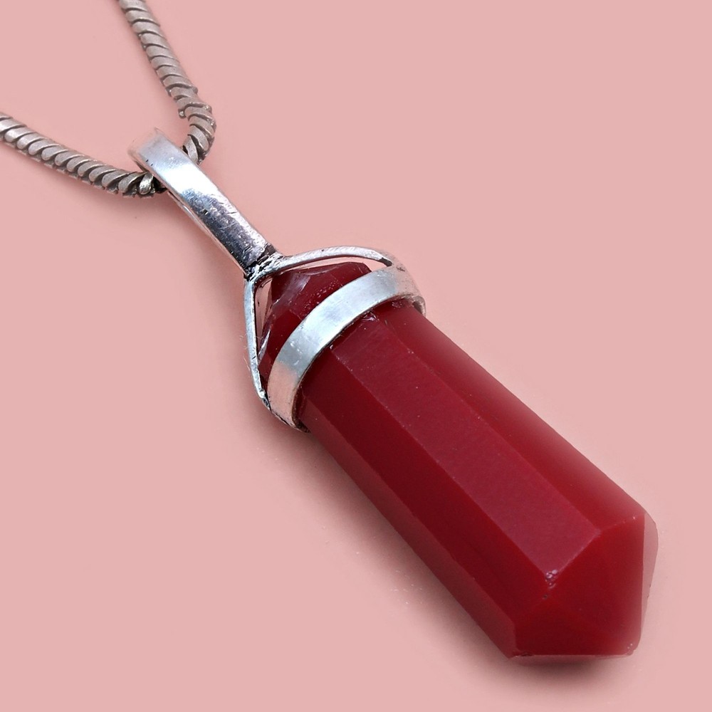 Mozambique Garnet Handmade Silver Pendant Jewelry for Women & Men 1.5ct