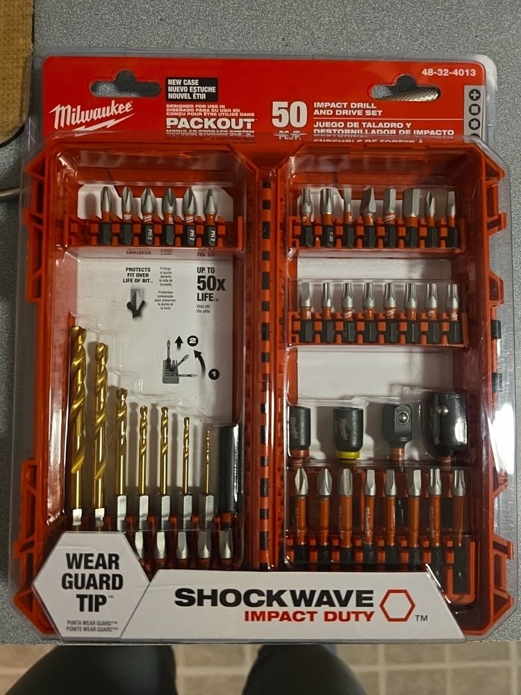 Milwaukee Drill & Drive Set 50PC SHOCKWAVE Impact Duty 48-32-4013