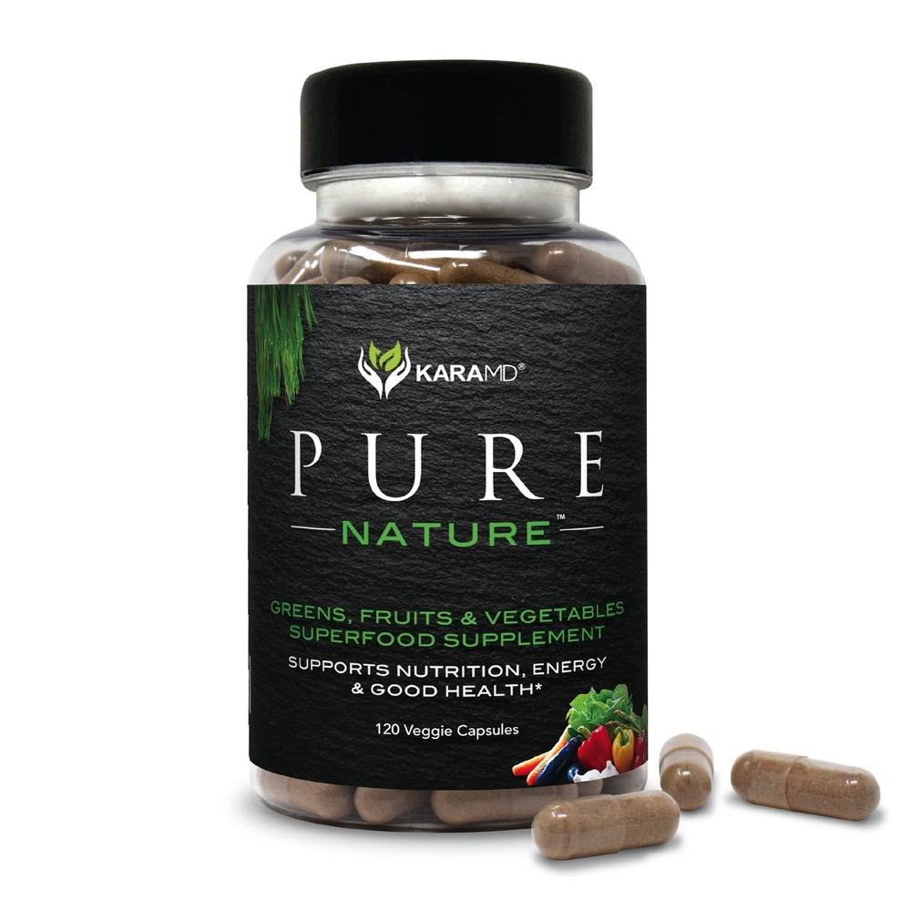 KaraMD Pure Nature | Greens, Fruit and Veggies Supplement | Vitamins, EXP 9/2026