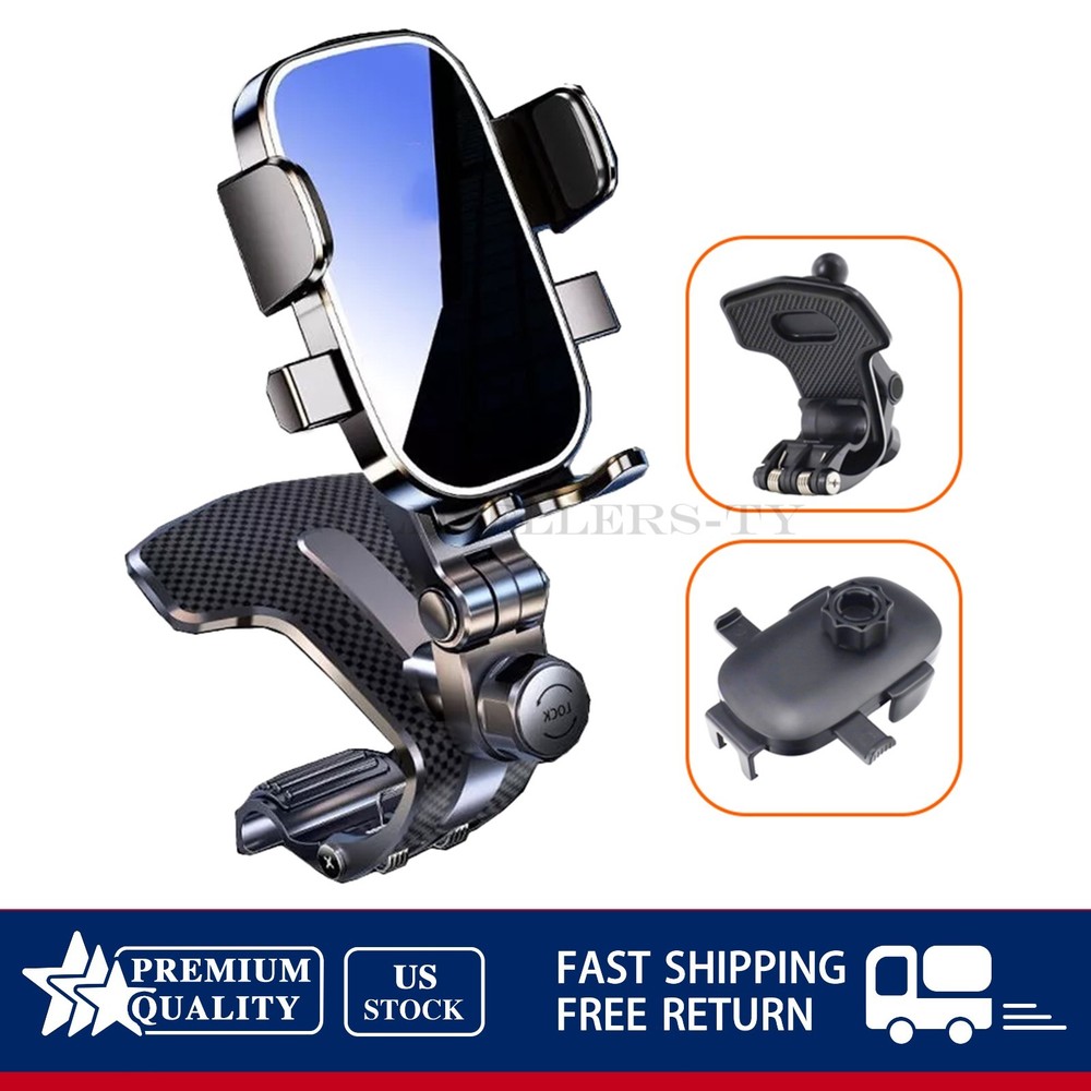 FIT Samsung iPhone Cell Phone Universal 360° Car Phone Mount Dashboard Holder US