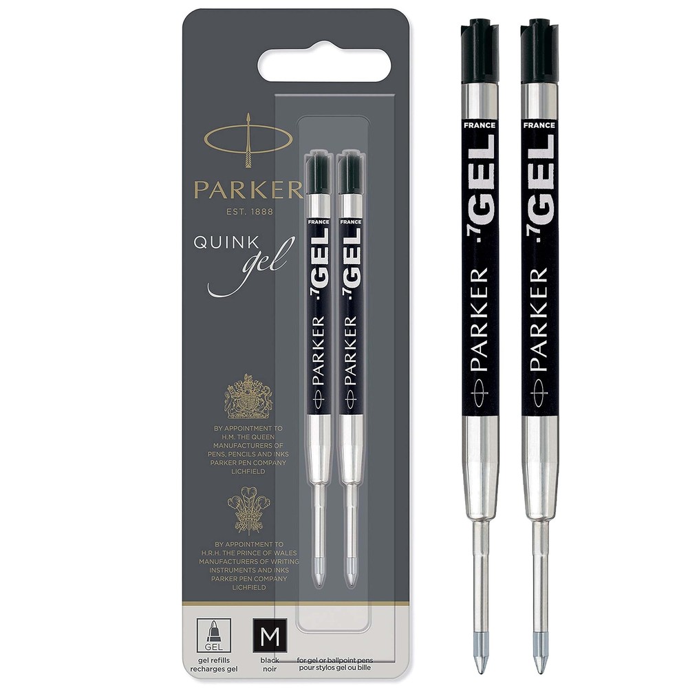 Parker Refill for Parker Retractable Gel Ink Roller Ball Pens, Medium Conical...