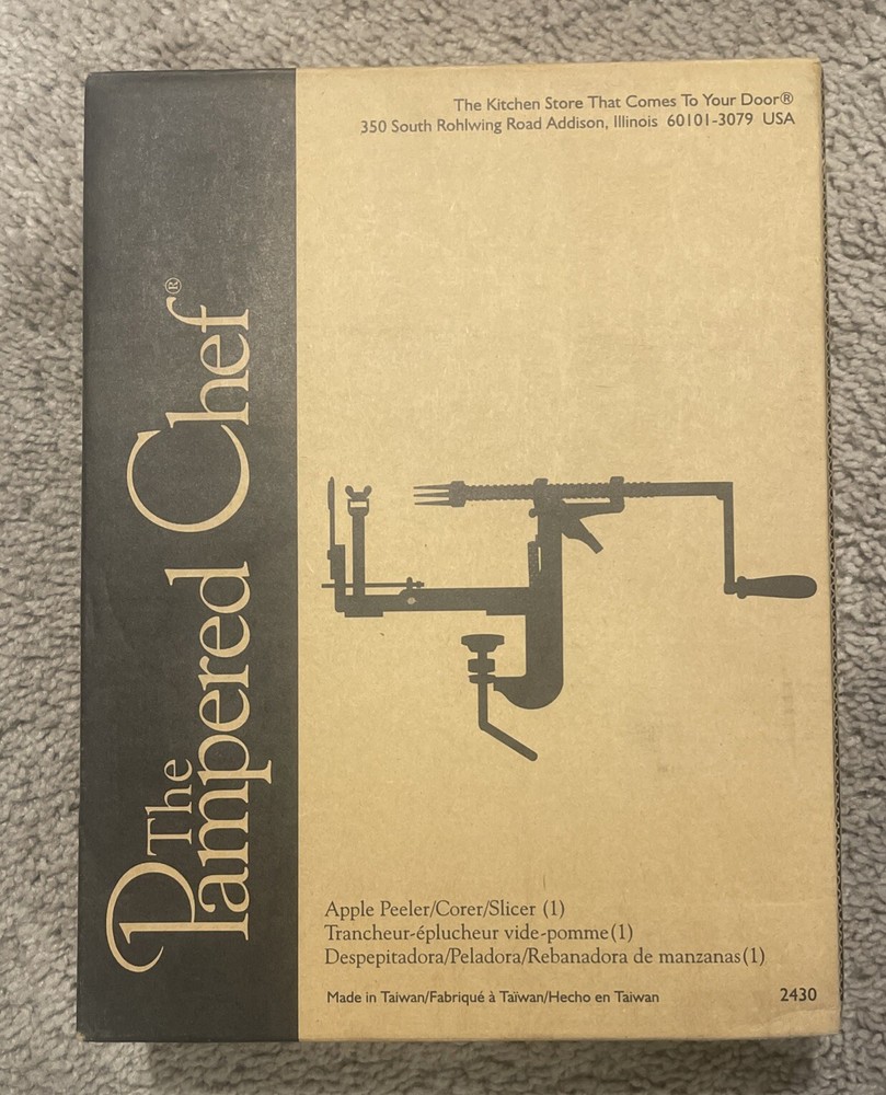 Pampered Chef Apple Peeler Corer Slicer 2430 Kitchen Tool for Easy Prep