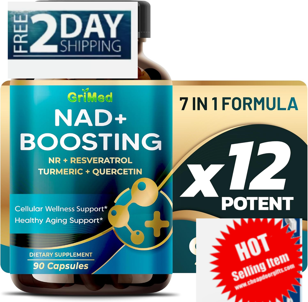 NAD+ Boosting Supplement 14,300 Mg NR with Resveratrol Quercetin Milk Thistle US