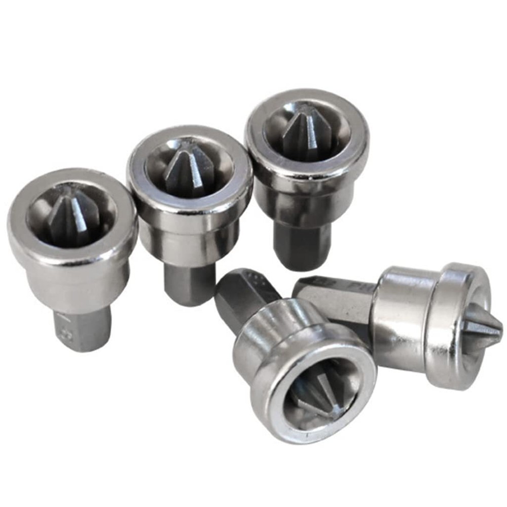 5pcs Magnetic PH2 Drywall Screwdriver Bits with Positioning Setter
