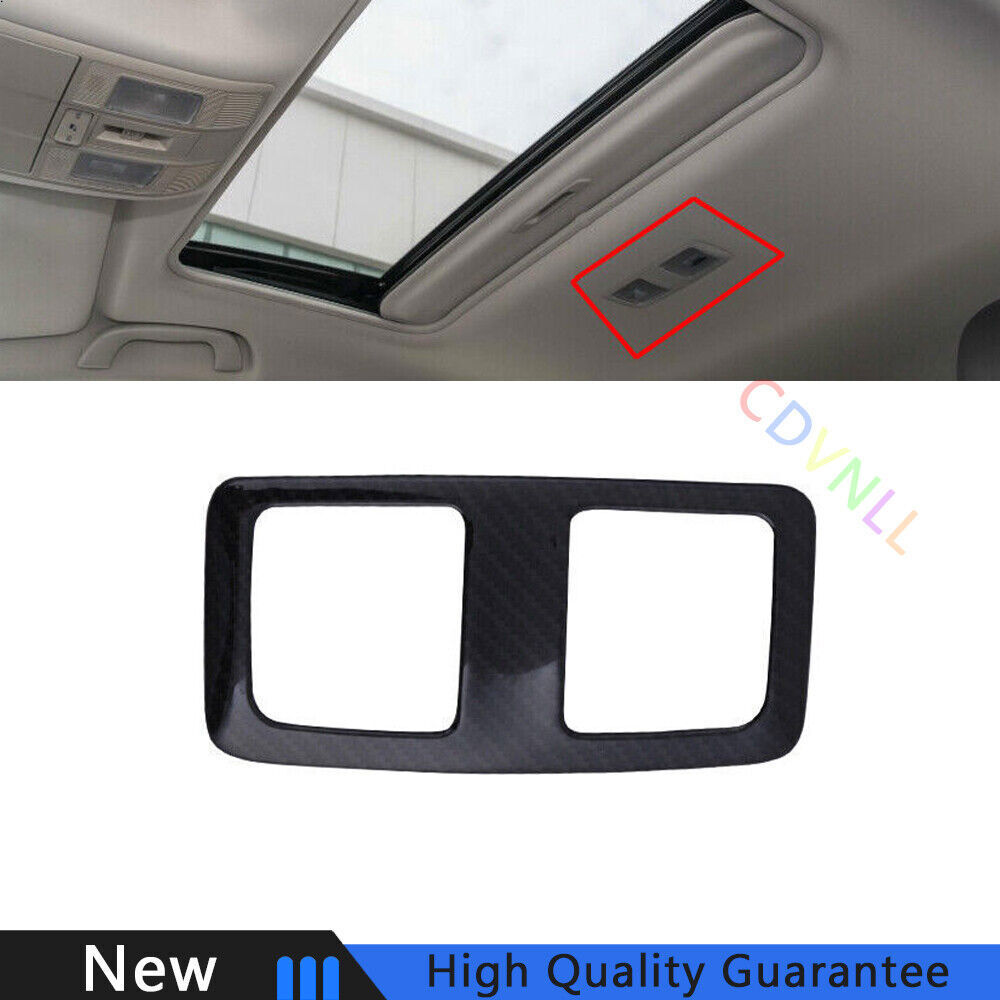 Fit For Mazda CX-5 2017-2021 Carbon Fiber Car Rear Reading Light Lamp Frame Trim