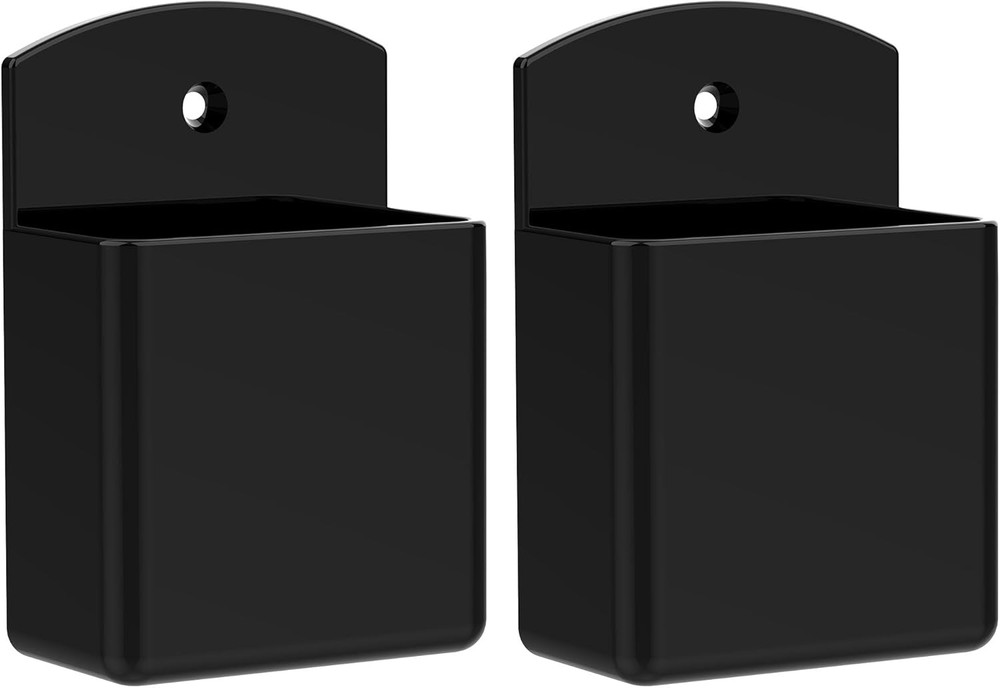 Pack of 2 Self Adhesive Tv Air Conditioner Remote Control Holder Wall Mount Stor