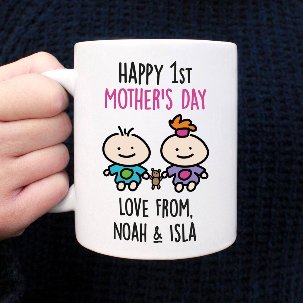 Personalised First Mothers Day Mug Happy 1st Mothers Day Gift Mum Mummy Family