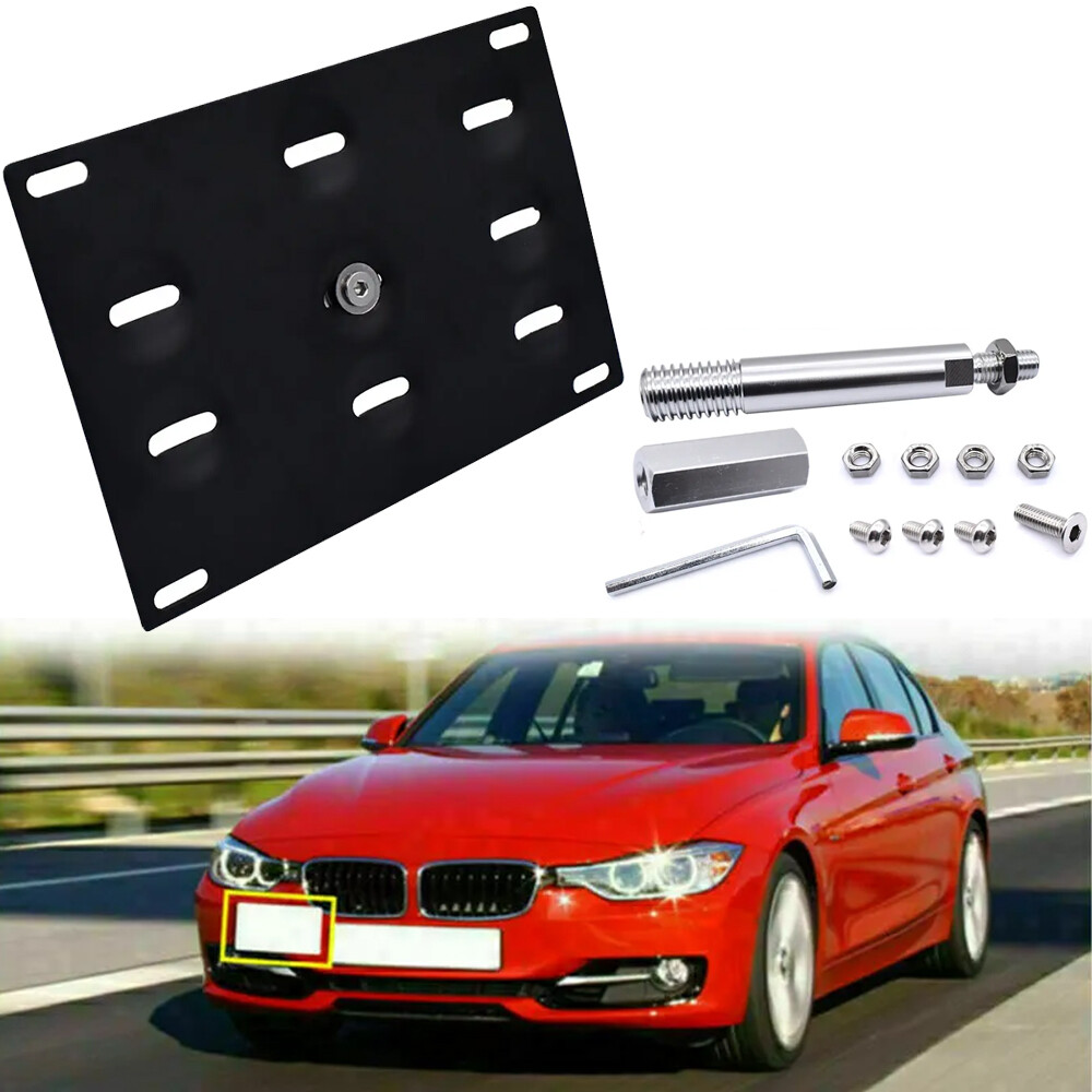 2021+ BMW 4 Series Front Bumper Tow Hook License Plate Mount Bracket