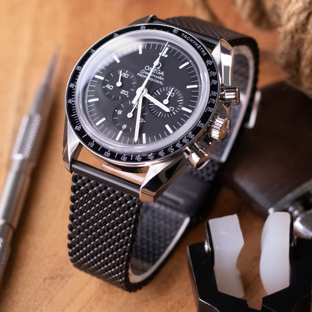 Black Shark Mesh 2.7mm Milanese Steel Watch Strap 18 20 22mm