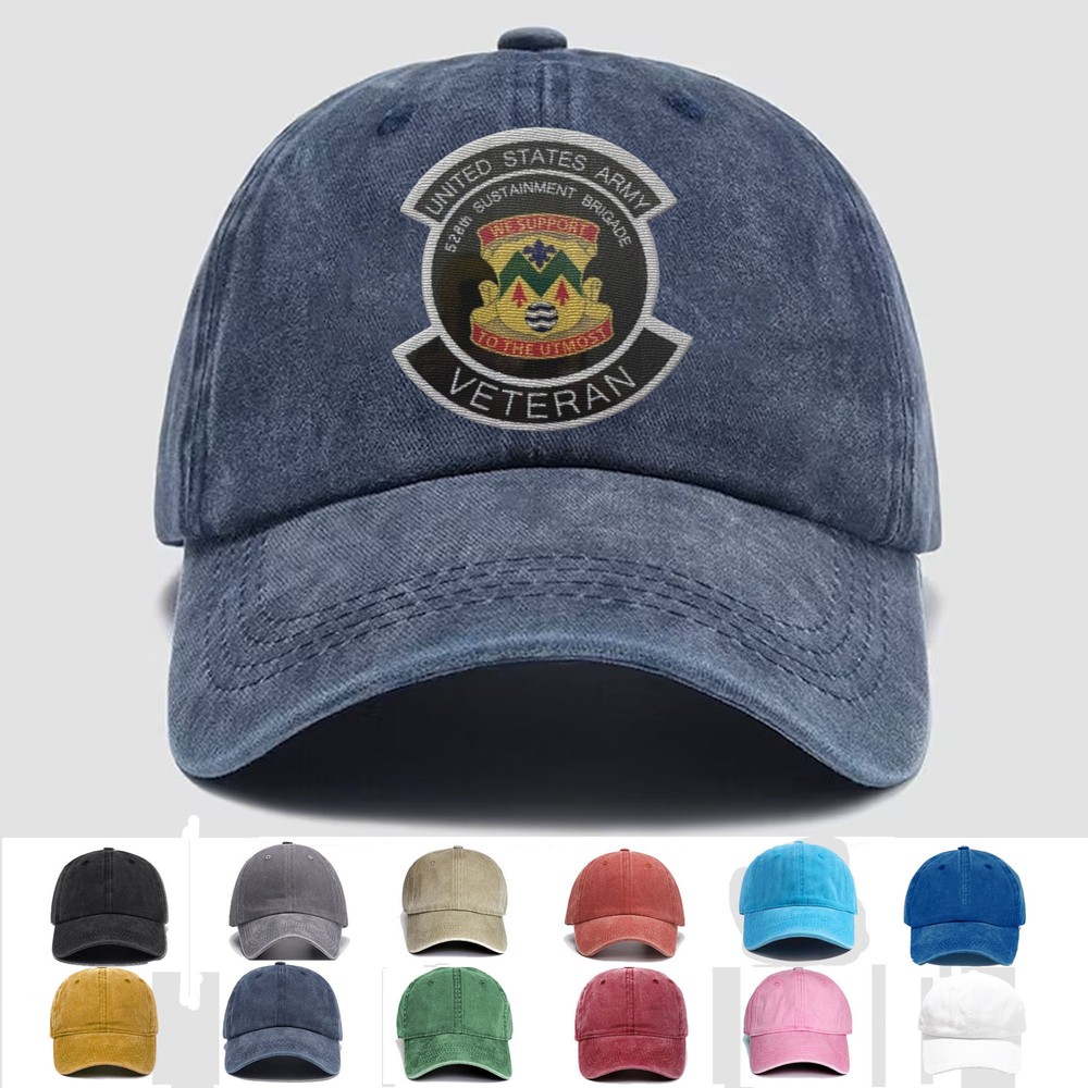 Custom Embroidered Hat US Army 528th Sustainment Brigade Veteran, Trucker Hat