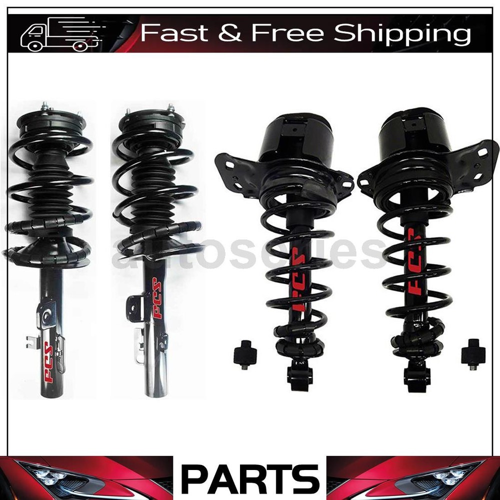 4 PCS Strut and Coil Springs Fits 2005 Ford Five Hundred 2006 Mercury Montego