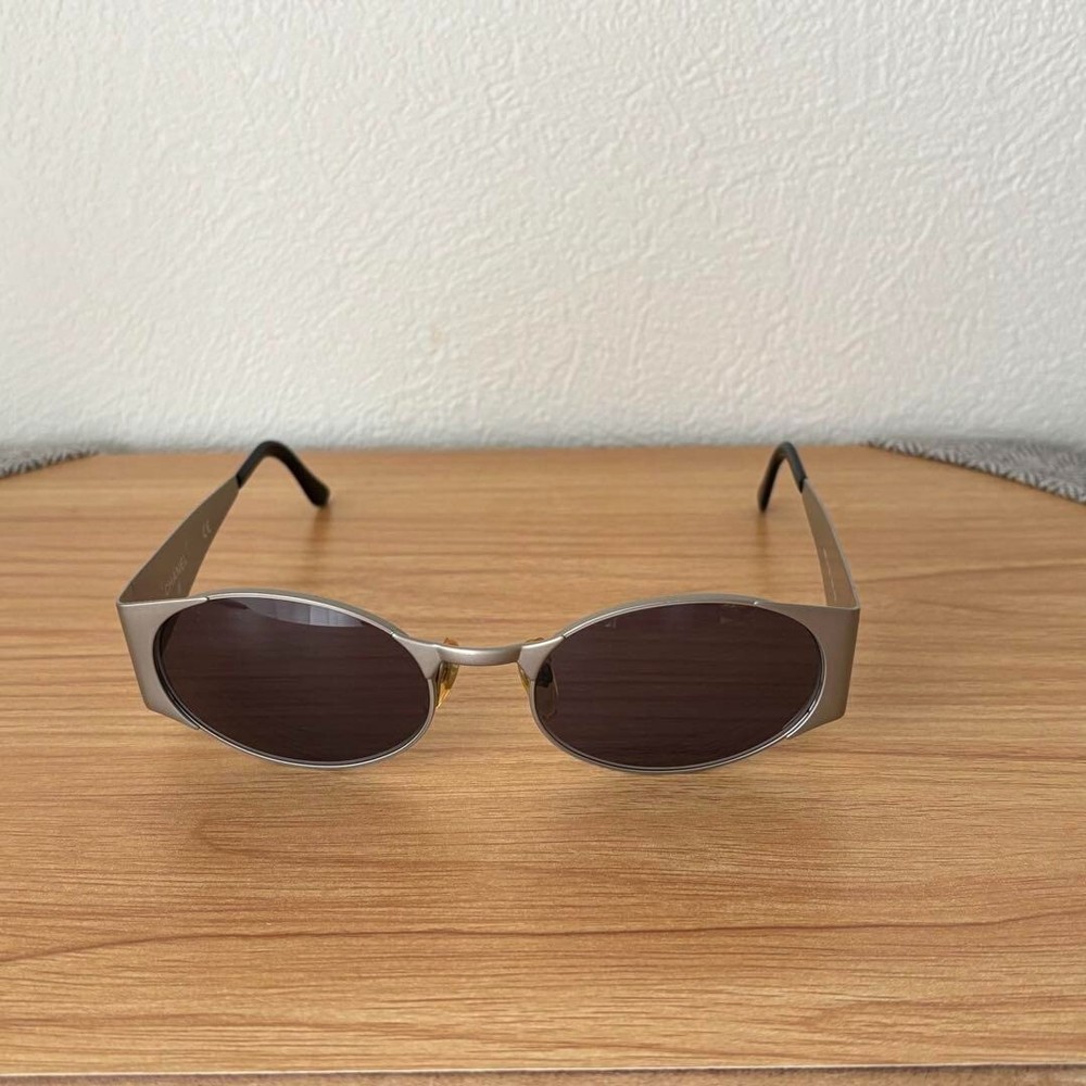 CHANEL 06926 45002 Silver Metal Frame Sunglasses Coco Mark