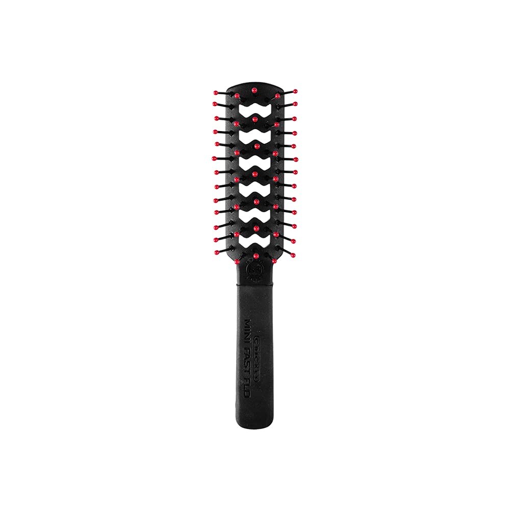 Cricket Static Free Mini Fast Flo Vent Hair Brush - Flo, black