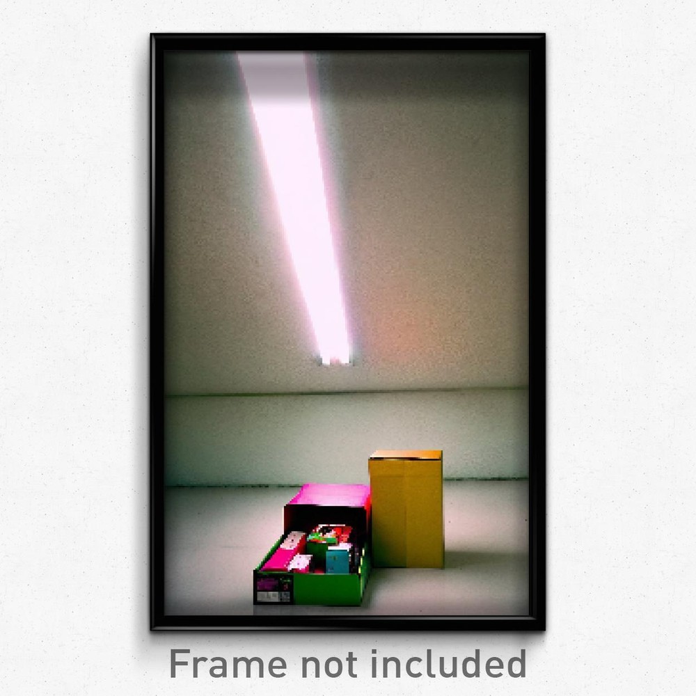 Pixel Art Poster - Vacant Shoebox (8 Bit Psychedelic Trippy Video Game Print)