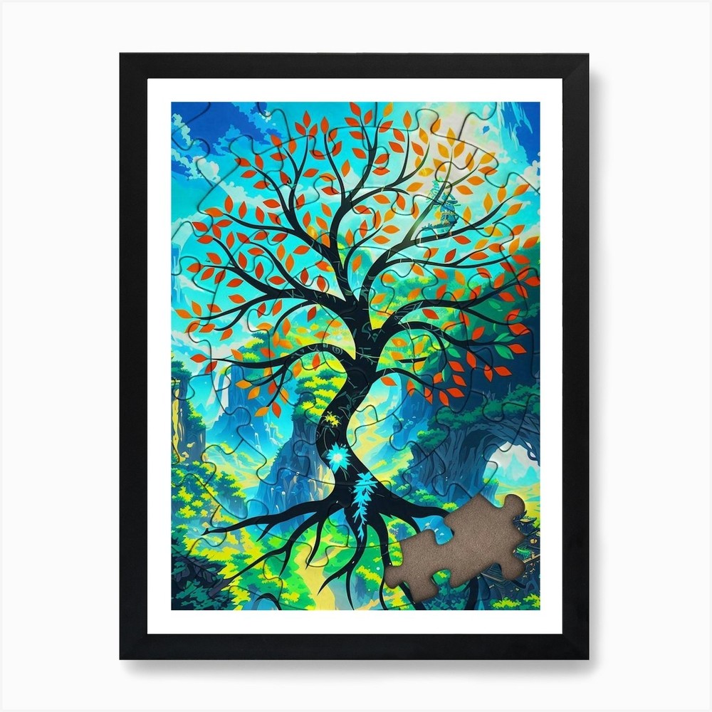Tree Of Life 9 Art Print Framed Wall Art Poster Canvas Print Picture