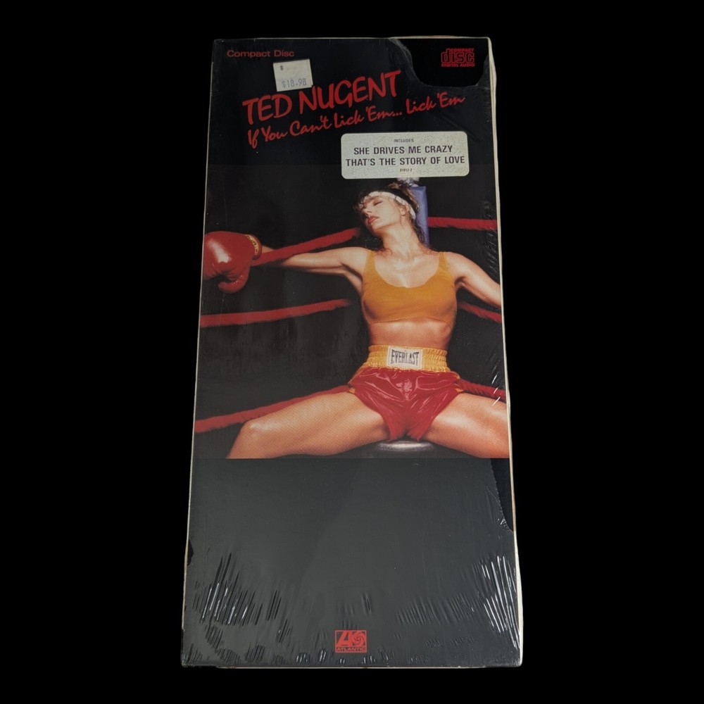 SEALED, Ted Nugent – If You Can't Lick, CD, Longbox, Hype Sticker, US, 1988