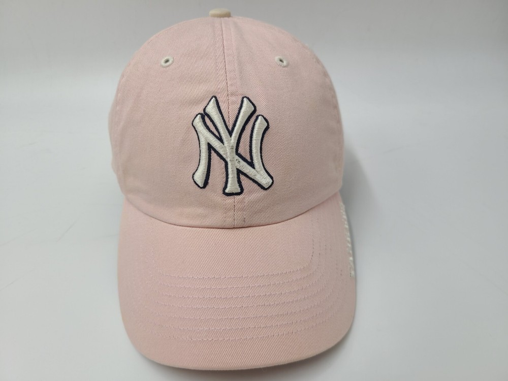 Women New York Yankees Twins Enterprise Strapback Adjustable Hat Cap MLB Pink